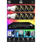 TURKNO 8 Kameralı Karie 8 Dış Kamera Set 100 GB HDD Full HD Renkli Gece Görüşlü Güvenlik Kamerası Sistemi