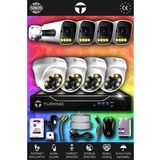 TURKNO 8 Kameralı Navie 4 İç Kamera Set 500 GB HDD Full HD Renkli Gece Görüşlü Güvenlik Kamerası Sistemi