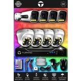 TURKNO 8 Kameralı Navie 4 İç Kamera Set HDD'siz Full HD Renkli Gece Görüşlü Güvenlik Kamerası Sistemi