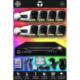 TURKNO 8 Kameralı Navie 8 Dış Kamera Set HDD'siz Full HD Renkli Gece Görüşlü Güvenlik Kamerası Sistemi