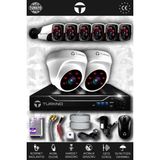 TURKNO 8 Kameralı Pania 2 İç Kamera Set HDD'siz Full HD Gece Görüşlü Güvenlik Kamerası Sistemi