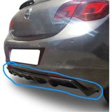 Türkset Opel Astra J Hb Makyajsız Difüzör (Plastik) (( Parlak Siyah ))