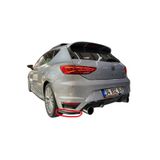 Türkset Seat Leon Mk3 2013-2017 Aero Tampon Sağ - Sol Flapları (Plastik) (( Parlak Siyah ))