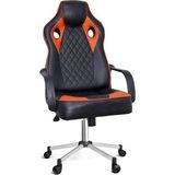 Türksit Spider Oyuncu Koltuğu Metal Ayak Gri Sünger Oturum Yüzeyi ile Tekerlekli Ergonomik Tasarım - Turuncu