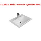 Turkuaz 032000-U 60x45 cm Cerastyle Elite Etajerli Lavabo