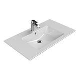Turkuaz 050400-U 91x51 cm Cerastlye İbiza Etajerli Lavabo