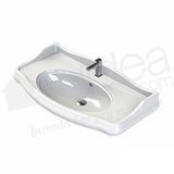Turkuaz 1837 Serisi Etajerli 100 cm Lavabo
