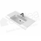 Turkuaz Anova Etajerli 100 cm Lavabo