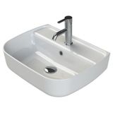 Turkuaz Aqua Tezgahüstü Lavabo 55X42 cm (Duvara Sıfır Lavabo)