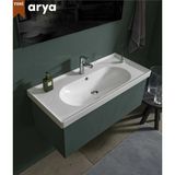 Turkuaz Arya Etajerli Lavabo 60X45 cm - Beyaz