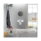 Turkuaz Bella Banyo Lavabo 40*50 cm Şık Görünüm ve Dayanıklı Malzeme ile Yarım Ayaklı