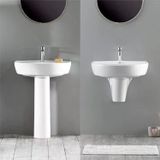 Turkuaz Bella Banyo Lavabo 45X55 Cm (Bella Uzun Ayaklı)