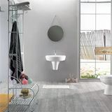Turkuaz Bella Banyo Lavabo 50*60 Cm (Bella Yarım Ayaklı)