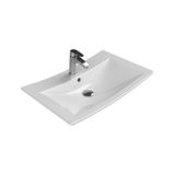 Turkuaz Bella Tezgahüstü Lavabo 70X45 Cm (Duvara Sıfır Lavabo)