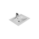 Turkuaz Blue Etajer Uyumlu Lavabo 65x47 Beyaz