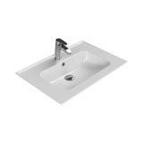 Turkuaz Blue Etajerli Lavabo 70X47 cm (Beyaz)