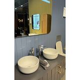 Turkuaz Cerastyle Aqua 33 Cm Mini Tezgah Üstü Çanak Lavabo Beyaz