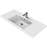 Turkuaz Cerastyle Arte Etajer Uyumlu Banyo Lavabo 100X45 Cm