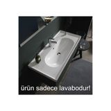 Turkuaz Cerastyle Arya 60 X 45 Cm Etajer Uyumlu Lavabo