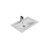 Turkuaz Cerastyle Blue Etajer Uyumlu Banyo Lavabo 70X47 Cm