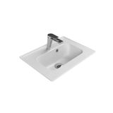 Turkuaz Cerastyle Blue Etajer Uyumlu Beyaz Lavabo 50X36 Cm 041900-U