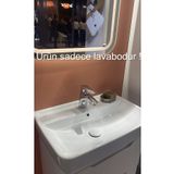 Turkuaz Cerastyle Duru 60 X 40 Cm Etajer Uyumlu Tezgah Üstü Çanak Lavabo