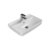 Turkuaz Cerastyle Duru Etajer Uyumlu Beyaz Lavabo 60X40 Cm 035100-U