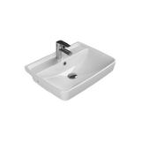 Turkuaz Cerastyle Duru Yarim Tezgah Ustu Lavabo 56X43 Cm