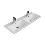 Turkuaz Cerastyle Elite Etajer Uyumlu Lavabo 120*45 Cm ( Çift Batarya Delikli)