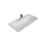 Turkuaz Cerastyle Etejer Uyumlu Lavabo Sharp 100 Cm Beyaz
