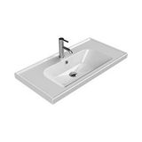 Turkuaz Cerastyle Frame Etajer Uyumlu Beyaz Lavabo 90X45 Cm 031300-U