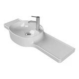 Turkuaz Cerastyle Harmony Etajer Uyumlu Beyaz Lavabo 100X37 Cm 044000-U