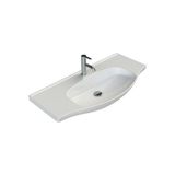 Turkuaz Cerastyle Lila Etajer Uyumlu Banyo Lavabo 100X48 Cm