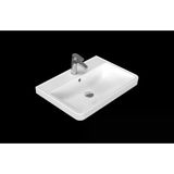 Turkuaz Cerastyle Luna 65*46 Cm Etajerli Damlalıklı Lavabo