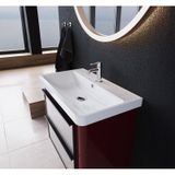 Turkuaz Cerastyle Luna 80 46 Cm Etajerli Damlalıklı Lavabo Beyaz