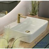Turkuaz Cerastyle One Beyaz Lavabo 46 x 42 cm Batarya Delikli Şık Tasarım ve Kullanım Kolaylığı