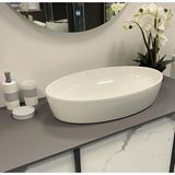 Turkuaz Cerastyle One Turkuaz Çanak Lavabo 67x42 cm Deliksiz Tezgah Üstü Modern Tasarım