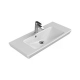 Turkuaz Cerastyle Porto Etajer Uyumlu Beyaz Lavabo 85X38 Cm 068200-U