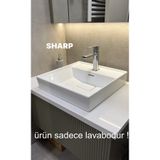 Turkuaz Cerastyle Sharp 60 x 48 cm Tezgah Üstü Dolap Uyumlu Lavabo