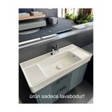 Turkuaz Cerastyle Sharp 85 X 38 Cm Etajer Uyumlu Lavabo