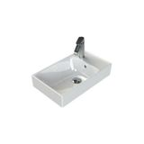 Turkuaz Cerastyle Sharp Etajer Uyumlu Damlalikli Lavabo 50*30 Cm