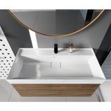 Turkuaz Cerastyle Sharp Etajer Uyumlu Lavabo Damlalıklı 100X48 Cm
