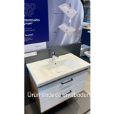 Turkuaz Cerastyle Turkuaz Frame Etajerli Lavabo 80 X 45 cm