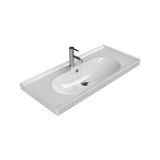 Turkuaz Ceratyle Arya Etajer Uyumlu Damlalıklı Lavabo 100X45 Cm