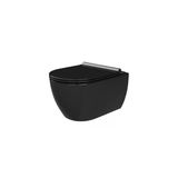 Turkuaz City Kanalsız Mat Siyah Asma Klozet Set002073, Turkuaz City Bella Duroplast Yavaş Kapak