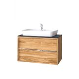 Turkuaz Duru Etajerli Lavabo 60*40cm - Matia 80 Alt Modül