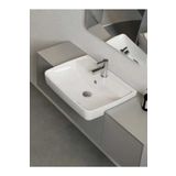 Turkuaz Duru Lavabo Tezgah Üstü Çanak Etajer Uyumlu 56*43 Cm