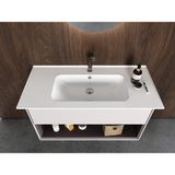 Turkuaz Etajerli Lavabo, Blue, 100 x 47 cm