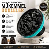 Turkuaz Evrensel Fön Makinesi Difüzör Başlık – Elektriklenme Önleyici Kıvırcık Bukle Belirginleştirici