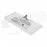 Turkuaz Frame Etajerli 100 cm Lavabo -